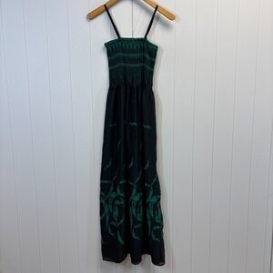 Lapis Womens Boho Whimsigoth Smocked Maxi Dress One Size Fairy Grunge Tribal